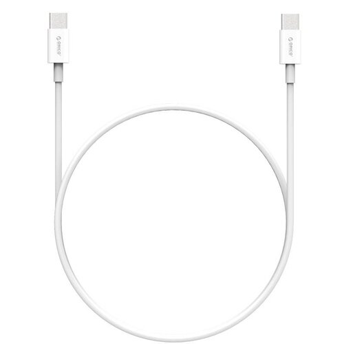 Orico Câble de charge solide de type C à type C - Charge rapide 3A - Longueur de câble: 1 mètre - Blanc