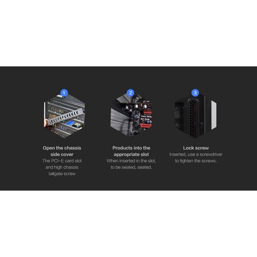 Orico PCI Express uitbreidingskaart – 4x USB 3.0 poorten – 5Gbps – Incl. Schroeven – Zwart