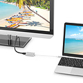 Orico Aluminium USB-C zu Mini DisplayPort Adapter - 4K Ultra HD bei 60Hz - für MacBook, Mi NoteBook Air, Huawei MateBook und Lenovo YOGA - Mac Style - 15CM Kabel - Silber