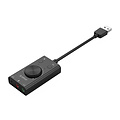 Orico External sound card with volume control - stereo and audio - => 80 dB - black