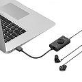 Orico External sound card with volume control - stereo and audio - => 80 dB - black
