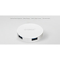 Orico Runder USB 3.0-Hub mit 4 USB 3.0-Anschlüssen - OTG-Funktion - Weiß