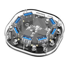 Transparenter USB 3.0 Hub mit 7 USB-Anschlüssen