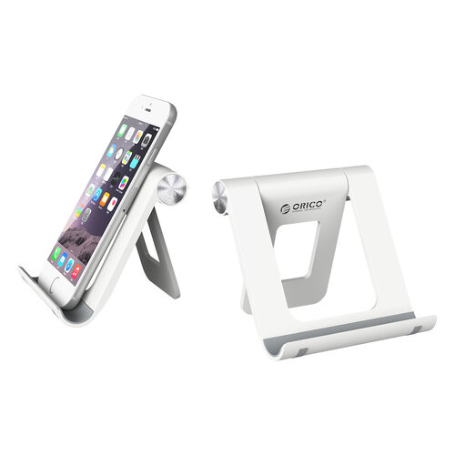 Orico Smartphone and tablet stand for on the desk - 360 degrees rotatable - white / black