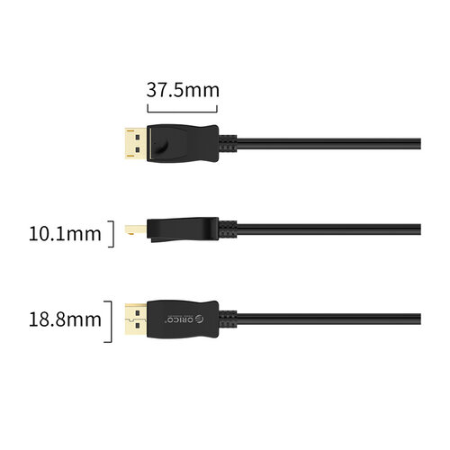 Orico DisplayPort zu DisplayPort Kabel 2 Meter