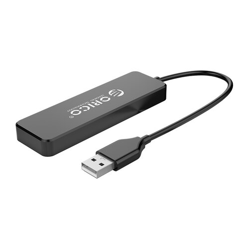 Orico USB 2.0 Hub with 4 USB A ports - extra thin - black