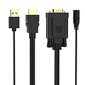 Orico Orico HDMI-zu-VGA-Kabel mit Audio-Unterstützung - 1920 x 1080 bei 60 Hz - 5 MB