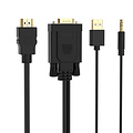 Orico Orico VGA-zu-HDMI-Kabel mit Audio-Unterstützung - 1920 x 1080 bei 60 Hz - 5 MB