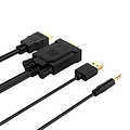 Orico Orico VGA-zu-HDMI-Kabel mit Audio-Unterstützung - 1920 x 1080 bei 60 Hz - 5 MB