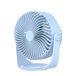 Wireless USB fan vertically adjustable - Light blue