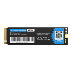 SSD interne M.2 NVMe - 2280 - 128 Go - Flash NAND 3D
