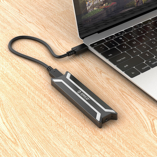 Orico NVMe M.2 SSD housing - black / silver - aluminum