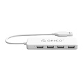 Orico USB 2.0 Hub met 4 USB A poorten - extra dun - wit