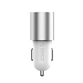 Orico Autolader met USB-C en USB-A poorten – Aluminium - 12V/24V – 5V-3.1A - Zilver