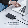 2.5 inch hard disk enclosure with sliding cover - brushed black