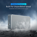 Thunderbolt 3 ™ NVME M.2 SSD Enclosure - 40Gbps - USB-C - Sky Gray