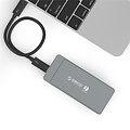 Thunderbolt 3 ™ NVME M.2 SSD-Gehäuse - USB-C - 40 Gbit / s - Sky Grey