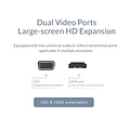 Aluminium 8-in-1 USB-C hub - USB-C, HDMI, USB 3.0, RJ45, SD kaartlezer, Audio en VGA - Zilver