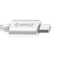 Micro-USB charging and data cable for smartphone and tablet - 3A - silver - 1M