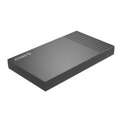 2,5-Zoll-USB-C-Festplattengehäuse - Schiebeabdeckung - schwarz