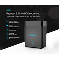 Boîtier de disque dur à double baie 3,5 pouces - USB 3.0 - magnétique