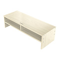 Support de moniteur avec deux compartiments de rangement - 50x20cm