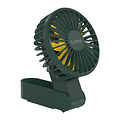 Ventilateur Rechargeable & Pliable - 3 Modes - 2000mAh - Gris