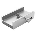 Aluminium USB 3.0 hub met 2x USB-A en kaartlezer - clip-on design - klembereik 10-32mm - zilver