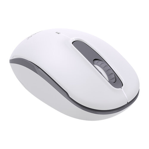 Wireless mouse with silent click - 2.4Ghz - incl. receiver - 2Mbps - white