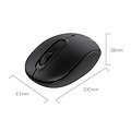 Silent Click Wireless-Maus - 2,4 GHz - 2 Mbit/s - Schwarz