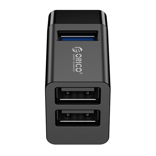 Mini-USB-Hub mit 3 USB-A-Anschlüssen - 5 Gbit/s - Plug and Play - Schwarz