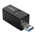 Mini-USB-Hub mit 3 USB-A-Anschlüssen - 5 Gbit/s - Plug and Play - Schwarz