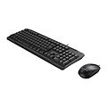 Optical mouse and keyboard - Multimedia keys - Cable 1.5m - QWERTY - black