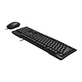 Optical mouse and keyboard - Multimedia keys - Cable 1.5m - QWERTY - black