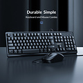 Optical mouse and keyboard - Multimedia keys - Cable 1.5m - QWERTY - black
