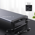 Monitor stand - With 4x USB 3.0 output - Aluminum - Gray