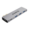 5-in-1-USB-C-Hub aus Aluminium - 3x USB 3.0, HDMI 4K@30Hz und USB-C 100W PD/Thunderbolt 3