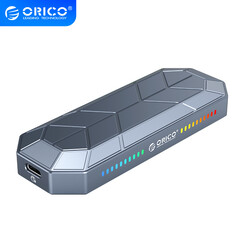 Boîtier SSD M.2 NVMe - USB 3.1 Gen 2 USB-C - RVB - Gris