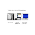 Docking station for 5x 2.5/3.5 inch HDD/SSD - With duplicator - External power supply - Black