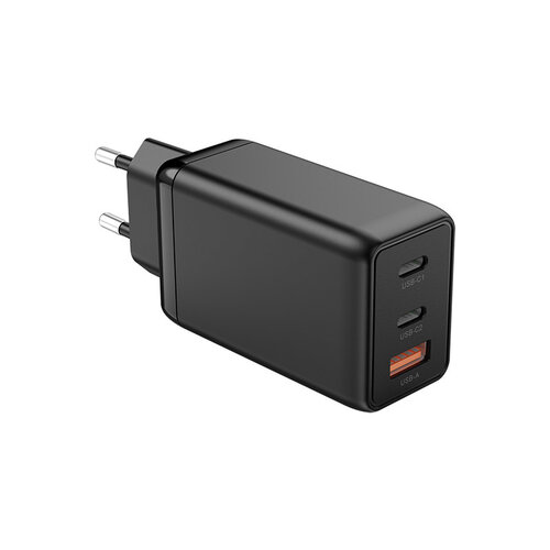 65Watt Fast charge power adapter with 2x USB-C and USB-A – GaN-Tech – Suitable for MacBook Pro