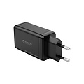 65Watt Fast charge power adapter with 2x USB-C and USB-A – GaN-Tech – Suitable for MacBook Pro