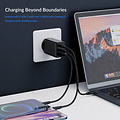 65Watt Fast charge power adapter with 2x USB-C and USB-A – GaN-Tech – Suitable for MacBook Pro