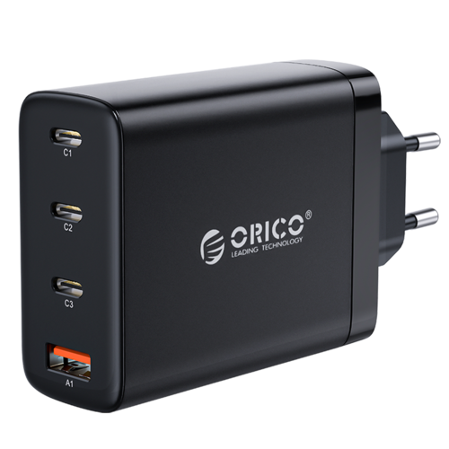 100W Fast Charge Netzteil 3x USB-C und USB-A – GaN-Tech – QC4.0 – Geeignet für Laptops