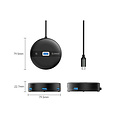 Orico Desktop 4-Port USB Hub - USB-C to USB-A - Black - 180cm cable