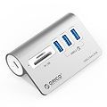 Orico Aluminium 3-Poort USB3.2 HUB met TF/SD kaartlezer