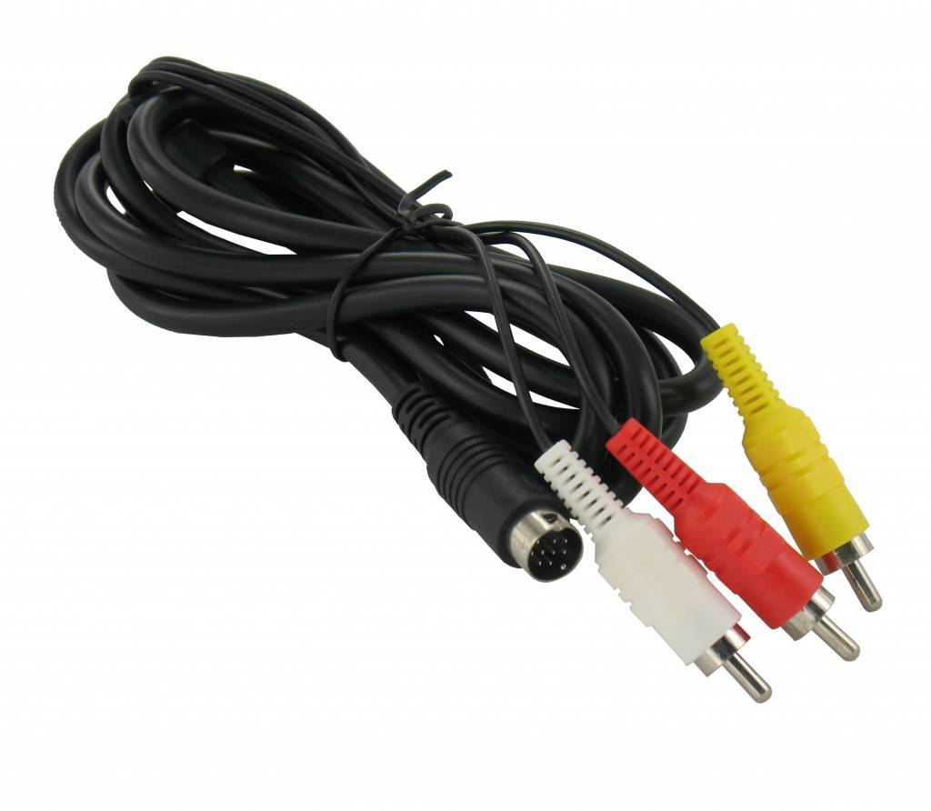 AV Cable for Sega Mega Drive 2 and 3. Connect your Mega Drive 2 or 3 to a T...