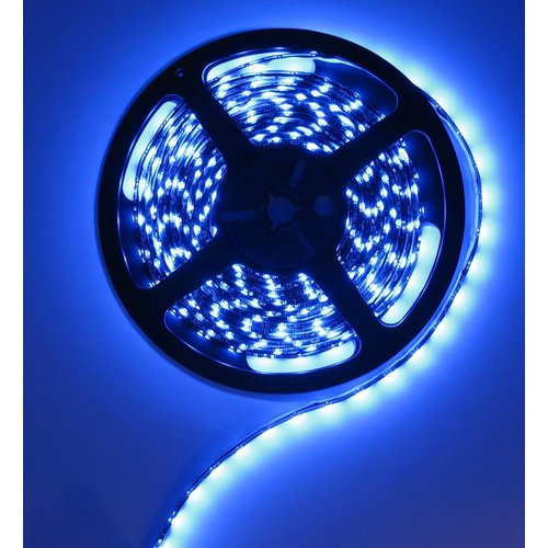 Blauw 60led Zwart pcb 5 meter IP65