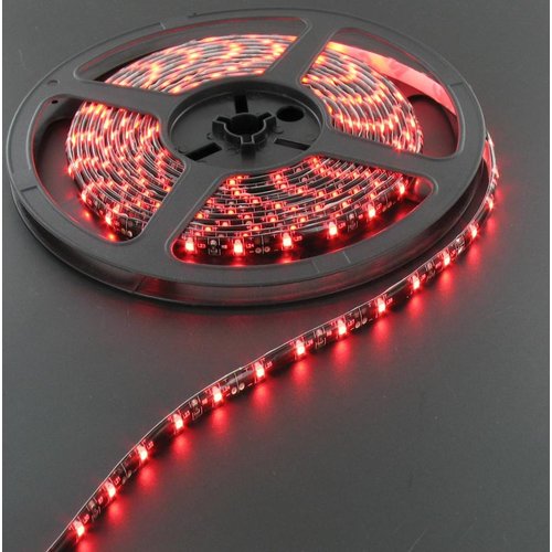 Rood 60led Zwart pcb 5 meter IP65