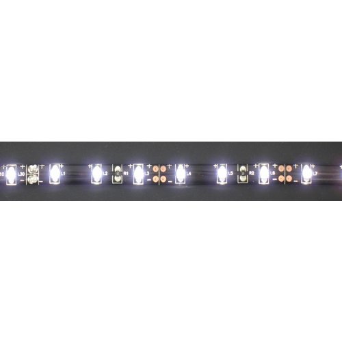 Blanc brillant Noir PCB 60led 5m IP65