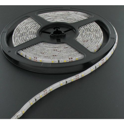 Warm White 5m 60led White PCB IP65 Complete